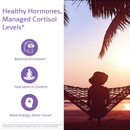 WellPath Soothe Hormonbalance für Frauen - Schilddrüsenunterstützung - Ashwagandha, Rhodiola, Jod, Selen & L-Tyrosin - Stimmungs- & Nebennierenunterstützung - Non-GMO, glutenfrei, 60 Kapseln