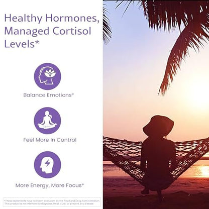 WellPath Soothe Hormonbalance für Frauen - Schilddrüsenunterstützung - Ashwagandha, Rhodiola, Jod, Selen & L-Tyrosin - Stimmungs- & Nebennierenunterstützung - Non-GMO, glutenfrei, 60 Kapseln