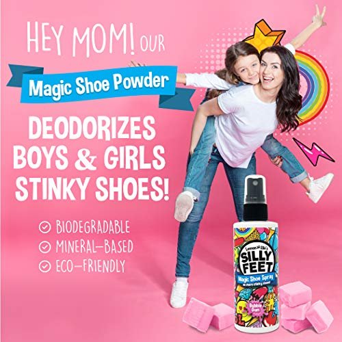 Fuß- und Schuh-Deodorant-Spray, extra stark, Geruchsentferner für stinkende Schuhe, Kinderfüße und Schweiß, Kaugummi-Duft, Alternative zu Puder zur Geruchskontrolle