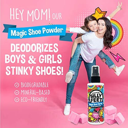 Fuß- und Schuh-Deodorant-Spray, extra stark, Geruchsentferner für stinkende Schuhe, Kinderfüße und Schweiß, Kaugummi-Duft, Alternative zu Puder zur Geruchskontrolle