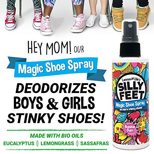 Fuß- und Schuh-Deodorant-Spray, extra stark, Geruchsentferner für stinkende Schuhe, Kinderfüße und Schweiß, Kaugummi-Duft, Alternative zu Puder zur Geruchskontrolle