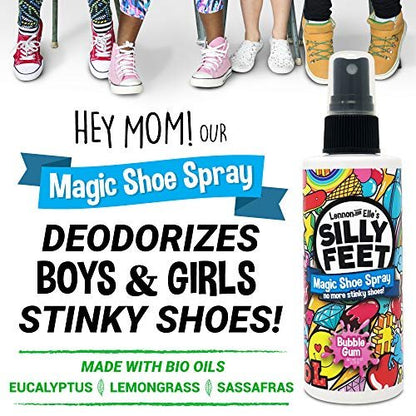 Fuß- und Schuh-Deodorant-Spray, extra stark, Geruchsentferner für stinkende Schuhe, Kinderfüße und Schweiß, Kaugummi-Duft, Alternative zu Puder zur Geruchskontrolle