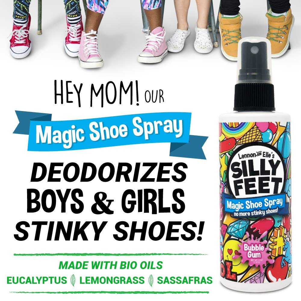 Fuß- und Schuh-Deodorant-Spray, extra stark, Geruchsentferner für stinkende Schuhe, Kinderfüße und Schweiß, Kaugummi-Duft, Alternative zu Puder zur Geruchskontrolle