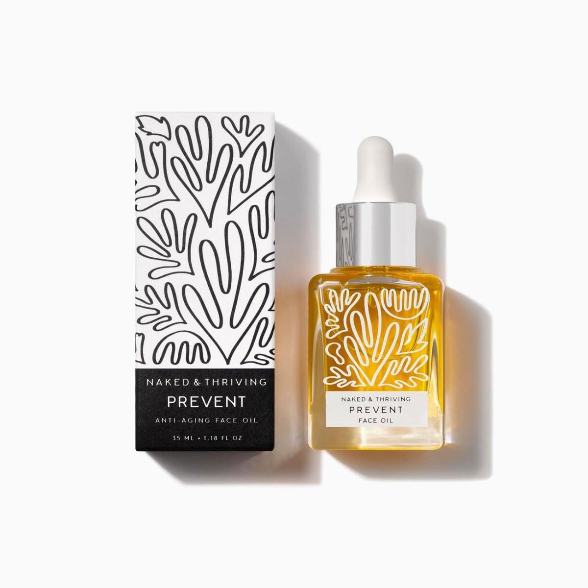 Naked & Thriving Prevent Anti-Aging Gesichtsöl – Vegane, natürlich gewonnene Hautpflege (35 ml)