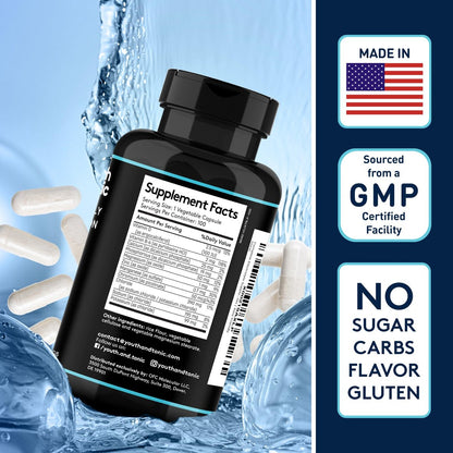 Komplettes Elektrolyt-Supplement Kapseln Hohe Absorption | Cmax Kaliumchlorid Magnesium Natrium Calcium Zink | Steigert Ausdauer Muskelregeneration Mentale Klarheit | Salz-Elektrolyt-Tabletten | Keto-freundlich