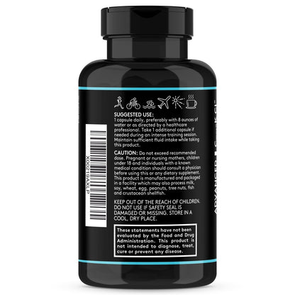 Komplettes Elektrolyt-Supplement Kapseln Hohe Absorption | Cmax Kaliumchlorid Magnesium Natrium Calcium Zink | Steigert Ausdauer Muskelregeneration Mentale Klarheit | Salz-Elektrolyt-Tabletten | Keto-freundlich