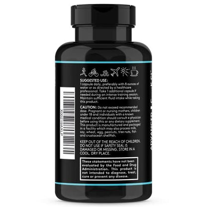 Komplettes Elektrolyt-Supplement Kapseln Hohe Absorption | Cmax Kaliumchlorid Magnesium Natrium Calcium Zink | Steigert Ausdauer Muskelregeneration Mentale Klarheit | Salz-Elektrolyt-Tabletten | Keto-freundlich