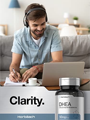Horbäach DHEA 50 mg – 150 Tabletten | Nicht-GVO, Glutenfrei, Nahrungsergänzungsmittel
