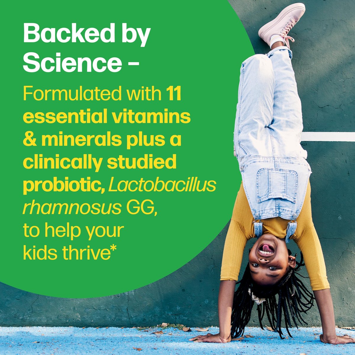 Culturelle Kids Complete Kautabletten Multivitamin + Probiotikum für Kinder, ab 3 Jahren, 50 Stück, Unterstützung für Verdauung, Mundgesundheit und Immunsystem – mit 11 Vitaminen & Mineralstoffen, inkl. Vitamin C, D3 & Zink