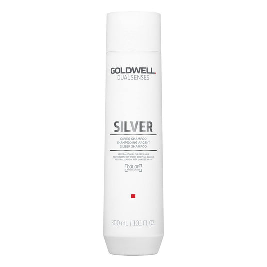 Goldwell Dualsenses Silver Shampoo 300 ml – Anti-Gelbstich Shampoo für blondes und graues Haar