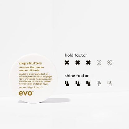 EVO Crop Strutters Haarstylingcreme für alle Haartypen - Definition, Textur & mittlerer Halt - 90 g