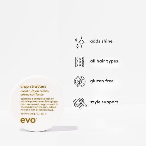EVO Crop Strutters Haarstylingcreme für alle Haartypen - Definition, Textur & mittlerer Halt - 90 g