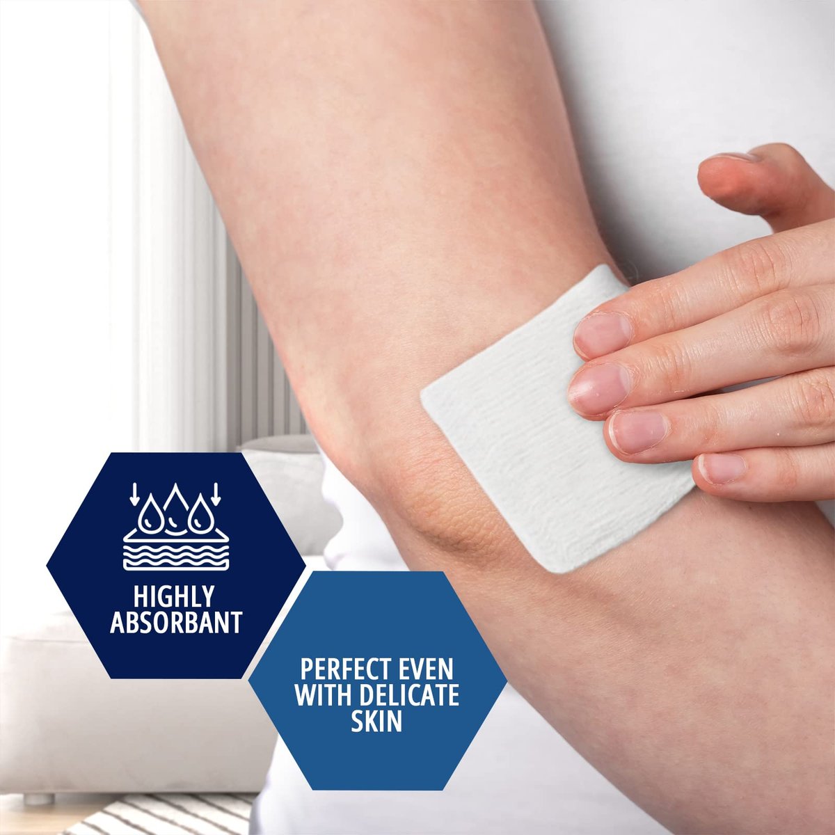 MED PRIDE Sterile Mullkompressen, einzeln verpackt, nicht haftend, 12-lagig, saugfähig für die Wundversorgung (10x10 cm, 100 Stück)