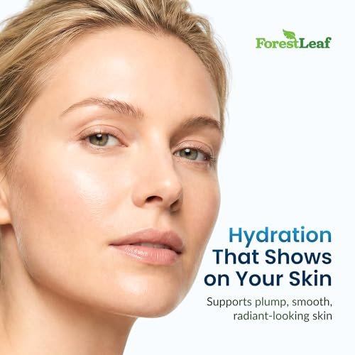 ForestLeaf Hyaluronsäure Kapseln | 100mg hoch bioverfügbares Hyaluron + 50mg Vitamin C | Für Hautfeuchtigkeit, Gelenkschmierung, Anti-Aging, Haare & Nägel | 120 Kapseln