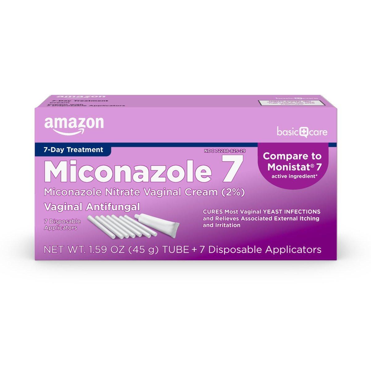 Miconazol 7 Vaginalcreme gegen Hefepilzinfektionen – 2% Miconazolnitrat, 7-Tage-Behandlung, 45 g (1,59 Unzen)