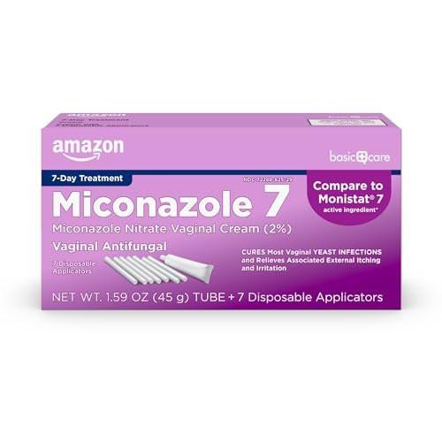 Miconazol 7 Vaginalcreme gegen Hefepilzinfektionen – 2% Miconazolnitrat, 7-Tage-Behandlung, 45 g (1,59 Unzen)