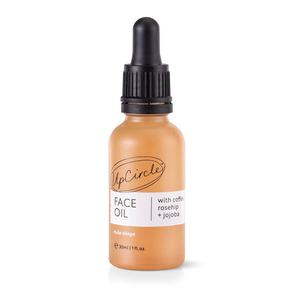 UpCircle Bio-Gesichtsserum mit Kaffeeöl 30ml – Vitamin C, Hagebuttenöl gegen dunkle Flecken + Sanddorn für geschmeidige Haut – Natürliches Feuchtigkeitsöl – Vegan & tierversuchsfrei