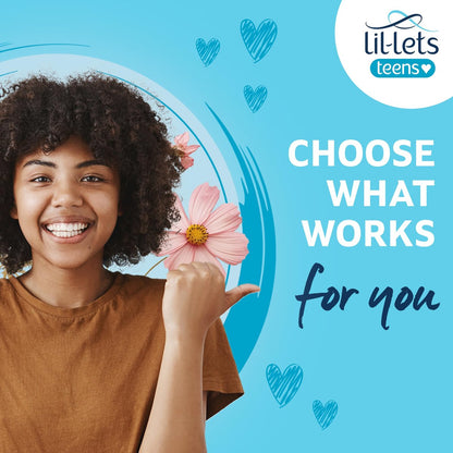 Lil-Lets Teens Binden mit Flügeln – 70 Stück Periodenbinden, dünn, saugstark, weich & atmungsaktiv, parfümfrei – für die erste Periode, leichte bis mittlere Tage