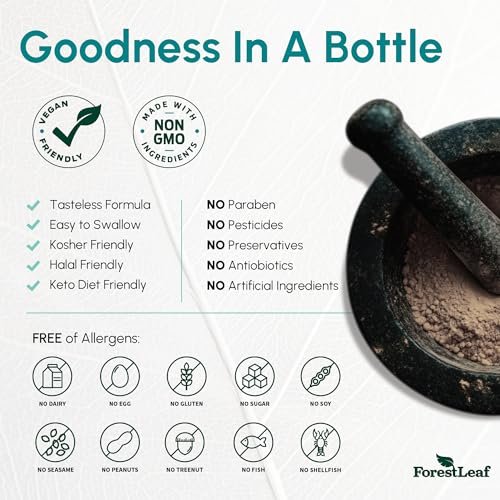 ForestLeaf Vitamin B2 Riboflavin 400mg – Energie, Haut & Zellgesundheit – Unterstützt das Nervensystem – Nicht-GVO & Glutenfrei – 90 Kapseln