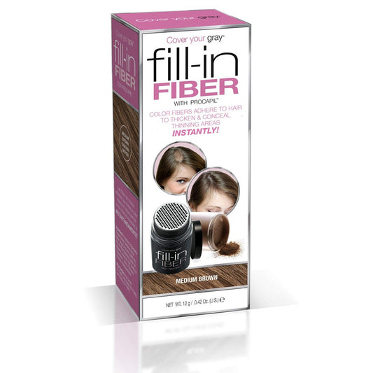 Cover Your Gray Pro Fill-In Fibers mit Procapil – Mittelbraun