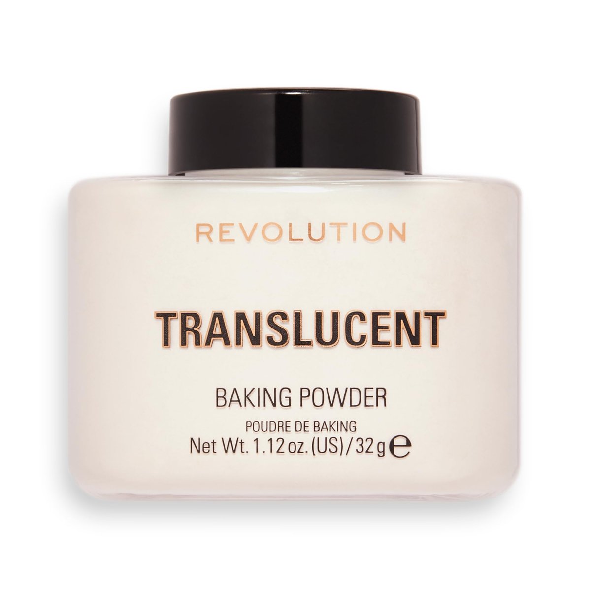 Revolution Loose Baking Powder – Transparenter Puder zum Fixieren, Mattieren & Reduzieren von Glanz, 32 g