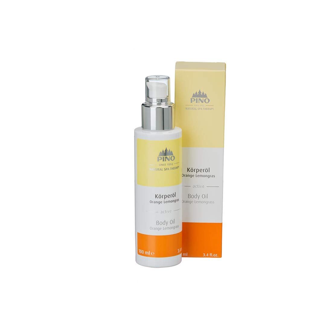 PINO Körperöle (Orangen-Zitronengras, 100 ml) - Feuchtigkeitsspendendes Pflegeöl