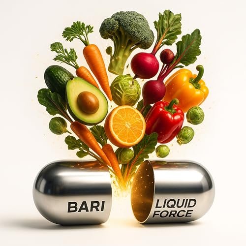 Bariatrisches Multivitamin mit Eisen – Flüssiggefüllte Weichkapseln mit schneller Absorption – ASMBS-konform – All-in-One-Nahrungsergänzung für Schlauchmagen, Bypass, Bandpatienten – 2 Kapseln täglich, 60 Stück