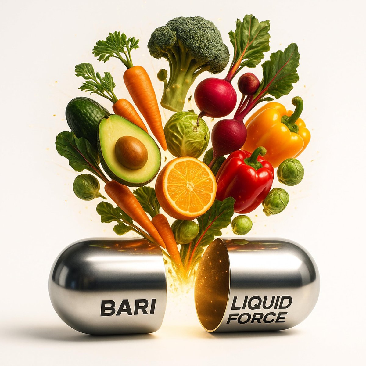 Bariatrisches Multivitamin mit Eisen – Flüssiggefüllte Weichkapseln mit schneller Absorption – ASMBS-konform – All-in-One-Nahrungsergänzung für Schlauchmagen, Bypass, Bandpatienten – 2 Kapseln täglich, 60 Stück