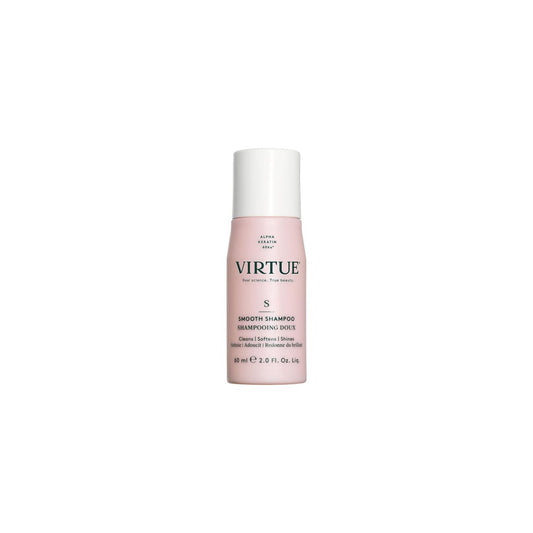 VIRTUE Smooth Sulfatfreies Shampoo für Frizz-Kontrolle bei lockigem Haar, für alle Haartypen geeignet, farbsicher