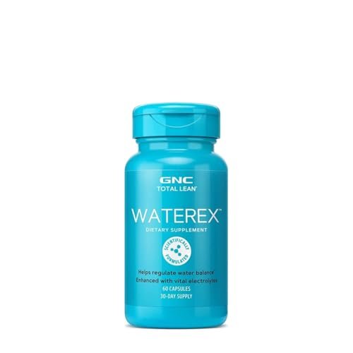 GNC Total Lean Waterex – Wasserhaushalt regulieren mit Elektrolyten, 60 Kapseln