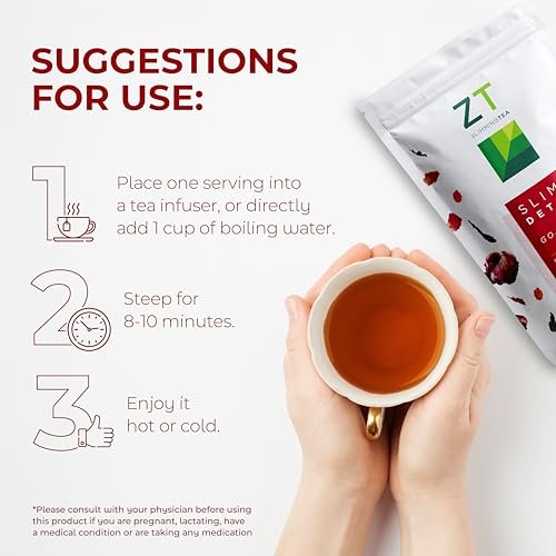 Dr. Zisman ZT Slimming – Goji-Ingwer Kräuterteemischung – Erfrischender Tee mit Goji-Beeren und Ingwerwurzel – 30-Tage-Wohlbefinden (30 Portionen)