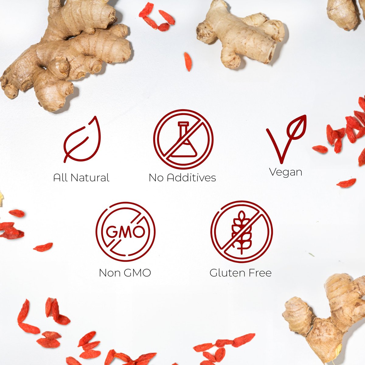 Dr. Zisman ZT Slimming – Goji-Ingwer Kräuterteemischung – Erfrischender Tee mit Goji-Beeren und Ingwerwurzel – 30-Tage-Wohlbefinden (30 Portionen)