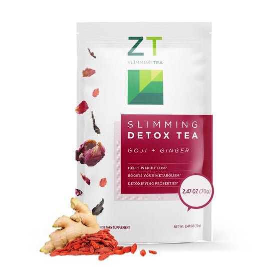 Dr. Zisman ZT Slimming – Goji-Ingwer Kräuterteemischung – Erfrischender Tee mit Goji-Beeren und Ingwerwurzel – 30-Tage-Wohlbefinden (30 Portionen)