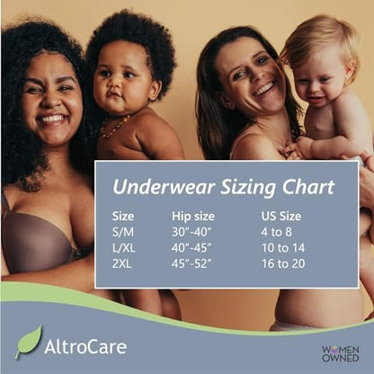 AltroCare 5er-Pack Einweg-Netzunterhosen für Wochenbett und Inkontinenz, Größe S/M – Hergestellt in den USA