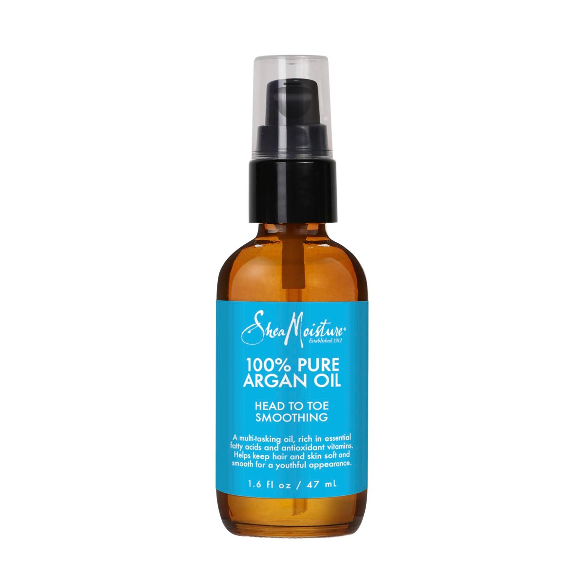 Shea Moisture Multi-Tasking Oil 100% Reines Arganöl für Geschmeidiges Haar und Haut – Kopf-bis-Fuß-Formel 1,6 Fl Oz