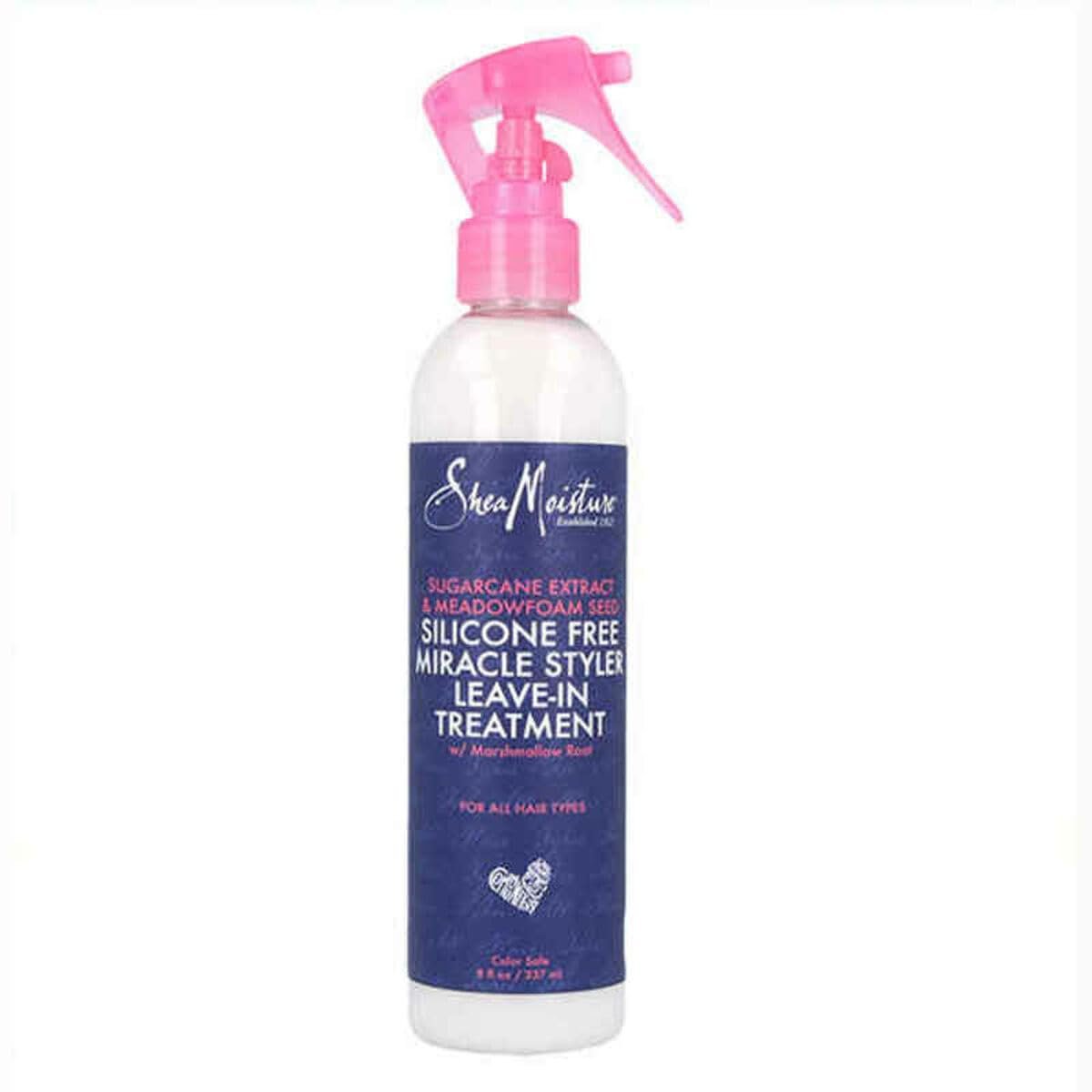 SheaMoisture Leave-In Conditioner für trockenes Haar – Zuckerrohr & Wiesenschaumkraut – Silikonfrei, 237 ml