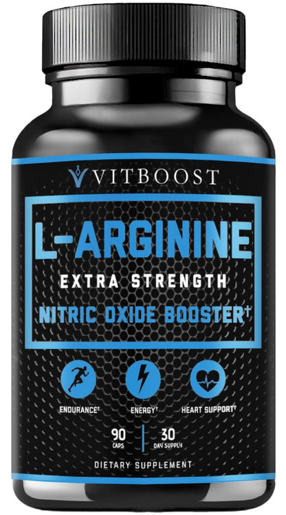 L-Arginin Kapseln mit L-Citrullin 1500 mg – Stickoxid-Booster für Ausdauer, Muskeln, Energie & Gefäßgesundheit – L-Arginin und essentielle Aminosäuren – Extra Stärke – 30 Tage Vorrat – 90 Kapseln
