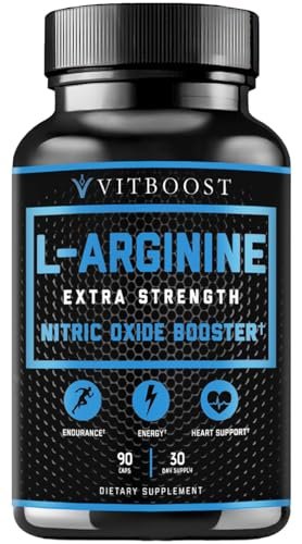 L-Arginin Kapseln mit L-Citrullin 1500 mg – Stickoxid-Booster für Ausdauer, Muskeln, Energie & Gefäßgesundheit – L-Arginin und essentielle Aminosäuren – Extra Stärke – 30 Tage Vorrat – 90 Kapseln