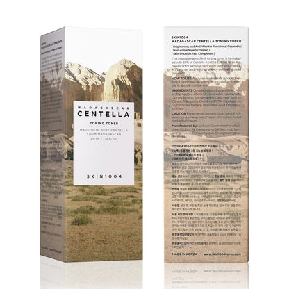SKIN1004 Centella Toning Toner 210 ml – Feuchtigkeitsspendender Gesichtstoner mit Centella Asiatica & Hyaluronsäure, PHA-Peeling, Koreanische Hautpflege