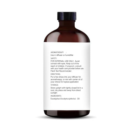 Majestic Pure Eukalyptus ätherisches Öl mit Glas-Dropper – 100% rein und natürlich – 2x 118 ml für Diffuser, Aromatherapie, Seifen- und Kerzenherstellung
