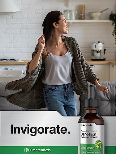 Horbäach Löwenzahnwurzel-Extrakt Nahrungsergänzungsmittel | 60 ml | Hochkonzentriert | Alkoholfreie Flüssigtinktur | Vegetarisch, Nicht-GVO, Glutenfrei