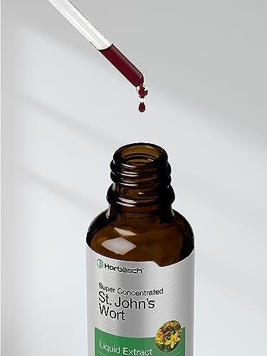 Horbäach Johanniskraut Tinktur | 60 ml | Alkoholfrei | Vegetarischer Flüssigextrakt | Non-GMO, Glutenfrei