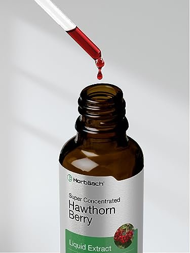 Horbäach Weißdornbeeren-Extrakt | 60 ml | Alkoholfreie Flüssigtinktur | Vegetarisches Nahrungsergänzungsmittel, Non-GMO, Glutenfrei