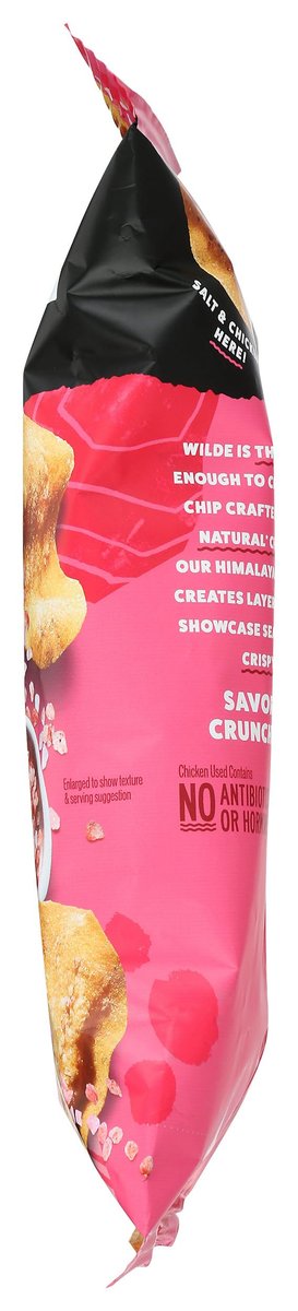 Wilde Chips Hühnchen-Chips mit Himalaya-Salz, 63,8 g – Proteinreicher Snack aus Hühnerbrust und Kartoffeln