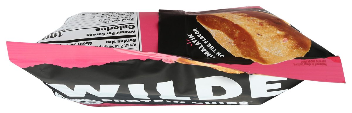 Wilde Chips Hühnchen-Chips mit Himalaya-Salz, 63,8 g – Proteinreicher Snack aus Hühnerbrust und Kartoffeln