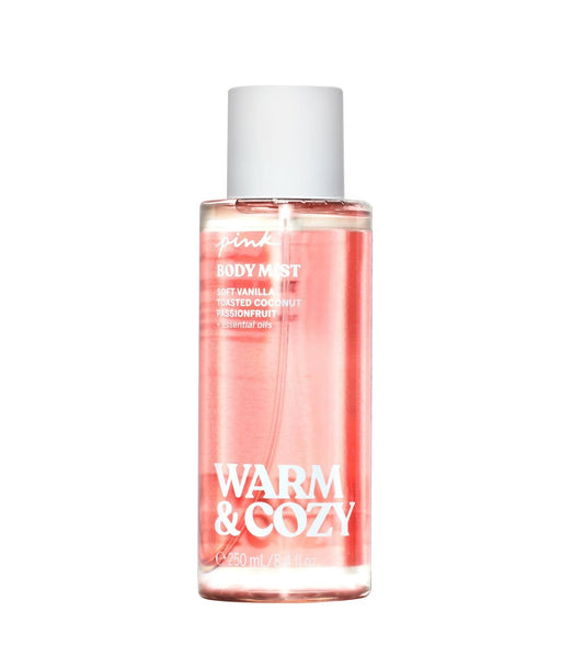 Victoria's Secret Body Fragrance Mist, Pink Warm & Cozy - 250 ml Körperspray für Damen