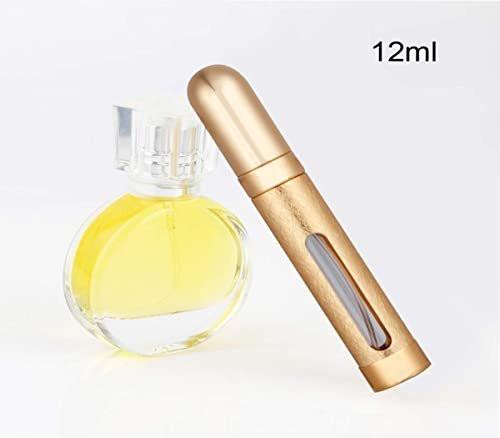 Tvoip 12 ml 6er-Set Mini Reise-Parfümflasche nachfüllbarer Zerstäuber für Männer & Frauen