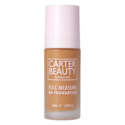 Carter Beauty Full Measure HD Foundation – Leichte, deckende, matte Formel – Wasserbasiert, superweicher Hautperfektionierer – Vegan und tierversuchsfrei, paraben- und sulfatfrei – Farbe: Truffle – 30 ml