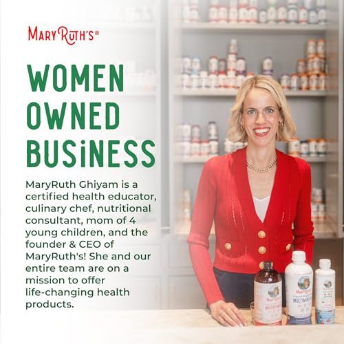 MaryRuth Organics Iod Liquid Drops | Kaliumiodid | 1-Jahres-Vorrat | 450 Portionen | Schilddrüsengesundheit | USDA Bio | Vegan | Ohne Gentechnik | Glutenfrei | 30 ml