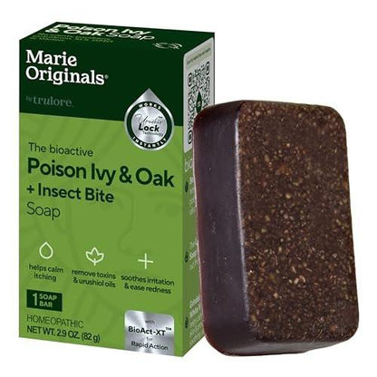 Marie's Original Poison Ivy Seife Bar | Natürliche Behandlung gegen Giftefeu | Anti-Juckreiz Reinigungsseife für Giftefeu, Gifteiche & Gift-Sumach | Entfernt Öle, Beruhigt & Lindert Hautausschläge | 82 g
